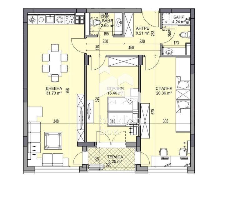 Zu verkaufen  2 Schlafzimmer Plowdiw , Gagarin , 121 qm | 25917340 - Bild [2]