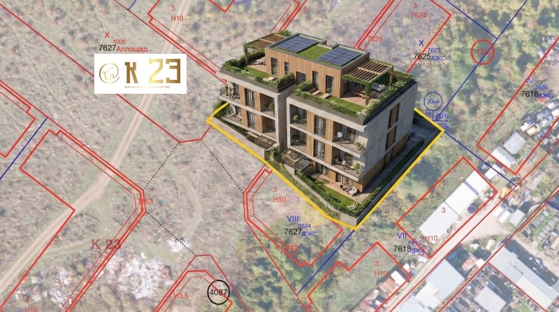 Продава ПАРЦЕЛ в град София, Горубляне - 1612 кв.м / 502 500 € » 982 804.58 лв., К 23