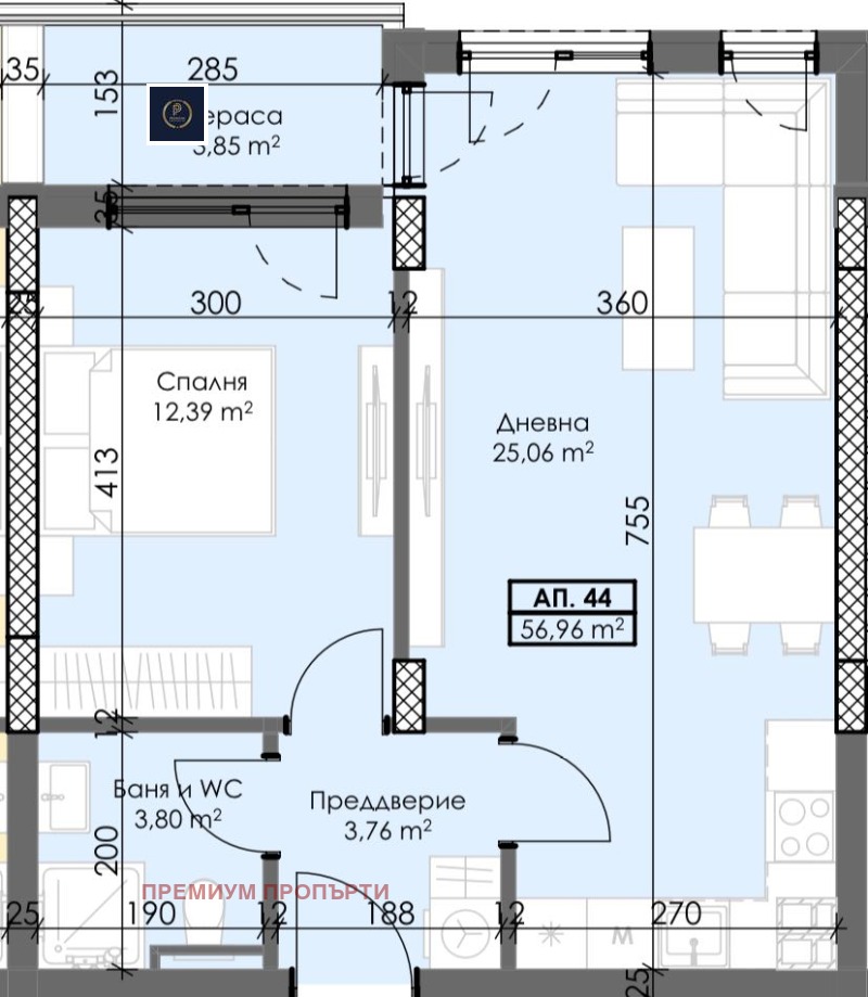 Til salg  1 soveværelse Plovdiv , Trakiya , 67 kvm | 63314349 - billede [2]