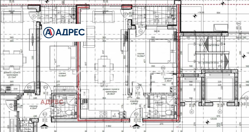 In vendita  1 camera da letto Varna , Vazragdane 1 , 73 mq | 38944467 - Immagine [2]