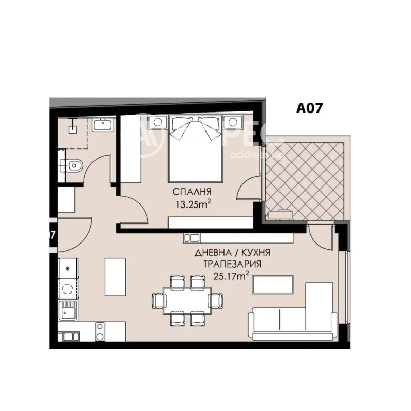 Продава  2-стаен, град София, Люлин 9 •  112 000 EUR • ID 34294113 — holmes.bg - [1] 