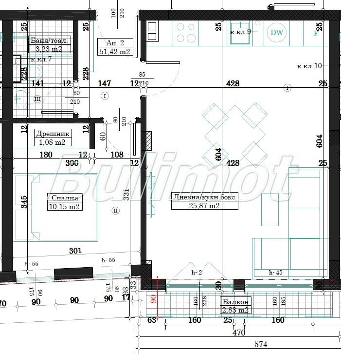 Продается  1 спальня Варна , Гръцка махала , 57 кв.м | 95337213 - изображение [4]