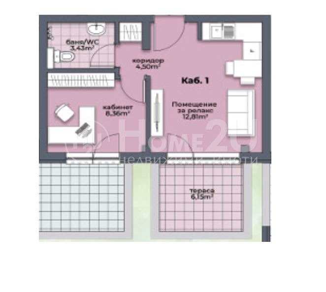 Продаја  1 спаваћа соба Варна , Аспарухово , 57 м2 | 21348739 - слика [5]