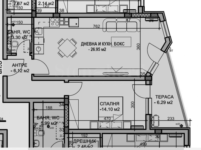 Продава 2-СТАЕН, гр. Пловдив, Христо Смирненски, снимка 4 - Апартаменти - 53107687