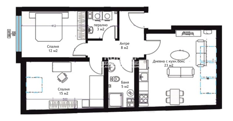 Продава 3-СТАЕН, гр. Пловдив, Център, снимка 5 - Aпартаменти - 49204039