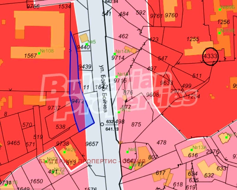 Продава ПАРЦЕЛ в град София, Горна баня - 1833 кв.м / 1 400 000 € » 2 738 162.00 лв., БЪЛГЕРИАН ПРОПЕРТИС - СОФИЯ