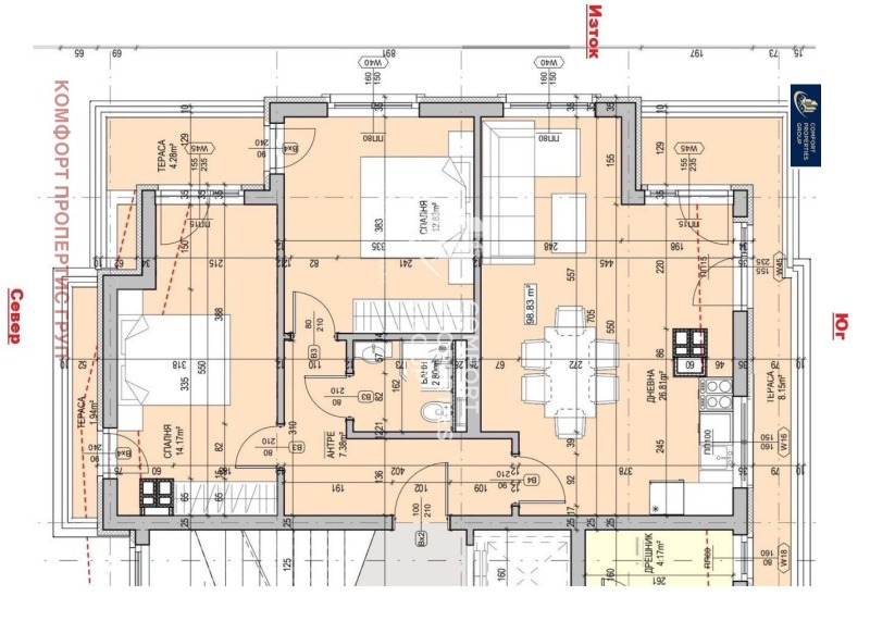 Продава 3-СТАЕН, гр. София, Кръстова вада, снимка 15 - Aпартаменти - 46887030