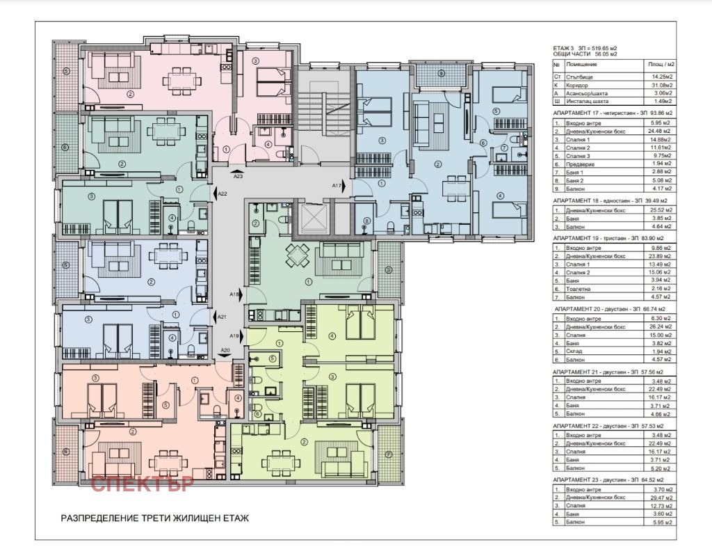 Продава 2-СТАЕН, гр. Перник, Изток, снимка 2 - Апартаменти - 56007481