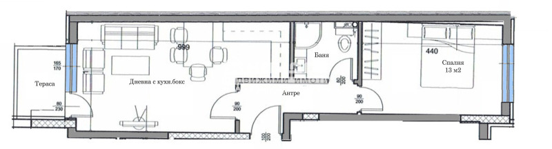 Te koop  1 slaapkamer Plovdiv , Tsentar , 60 m² | 48670117 - afbeelding [2]