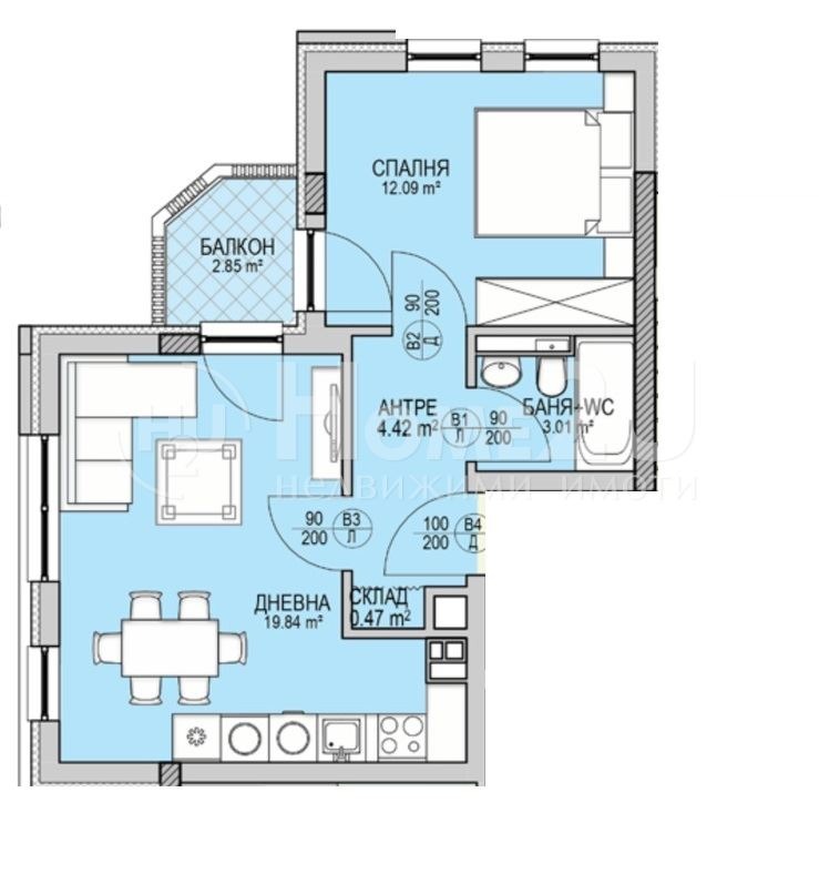 Продава  2-стаен град София , Кръстова вада , 61 кв.м | 95725101 - изображение [2]
