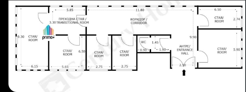 Продава ОФИС, гр. Велико Търново, Промишлена зона - Запад, снимка 13 - Офиси - 52621597
