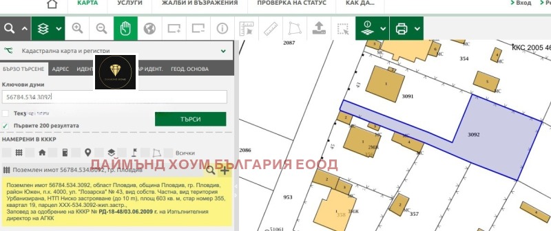 Продава ПАРЦЕЛ, гр. Пловдив, Коматево, снимка 1 - Парцели - 47408131