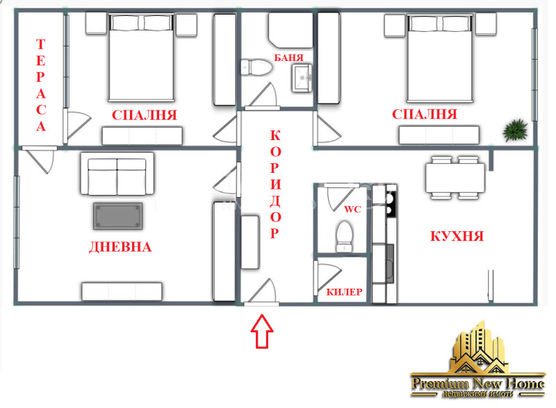 Na prodej  2 ložnice Sofia , Chadži Dimitar , 80 m2 | 45514575 - obraz [9]