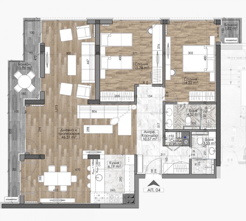 Продава 3-СТАЕН, гр. София, Манастирски ливади, снимка 5 - Апартаменти - 53107383