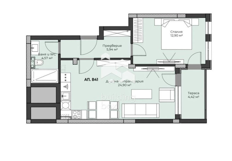 À venda  1 quarto Plovdiv , Hristo Smirnenski , 76 m² | 88990244 - imagem [5]