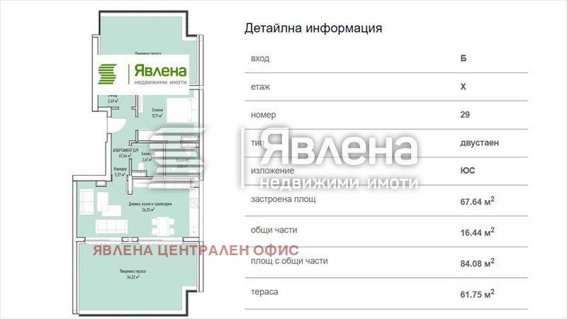 Продава 2-СТАЕН, гр. София, Младост 4, снимка 5 - Апартаменти - 54612293