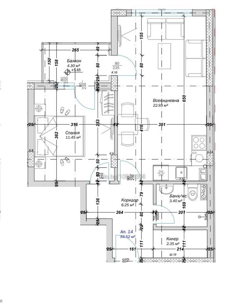 Продава 2-СТАЕН, гр. Варна, Кайсиева градина, снимка 5 - Апартаменти - 53901745