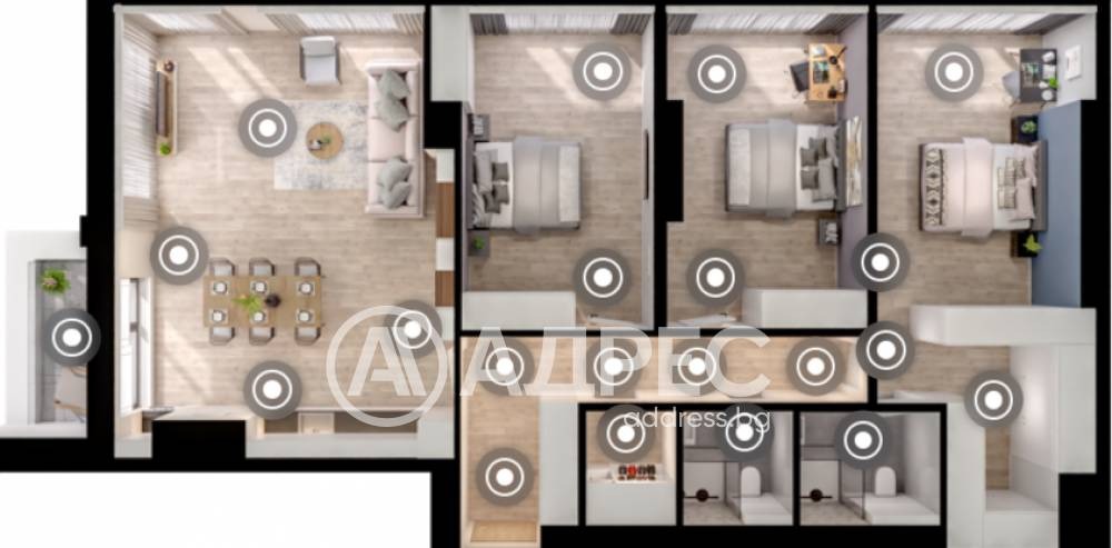 Продава МНОГОСТАЕН, гр. София, Дружба 1, снимка 4 - Апартаменти - 54699418
