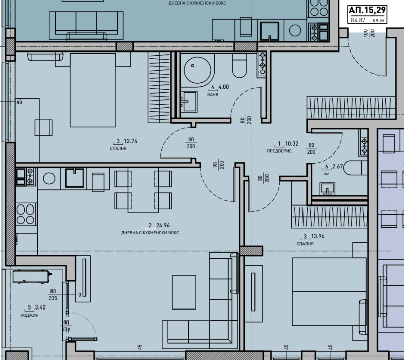 Продава 3-СТАЕН в град София, Малинова долина - 104 кв.м / 229 746 € » 449 344.12 лв., ЛУКС БИЛДИНГ ИНВЕСТ ООД
