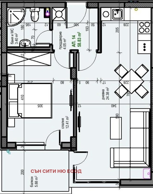 Продава 2-СТАЕН, гр. София, Манастирски ливади, снимка 6 - Aпартаменти - 47775550