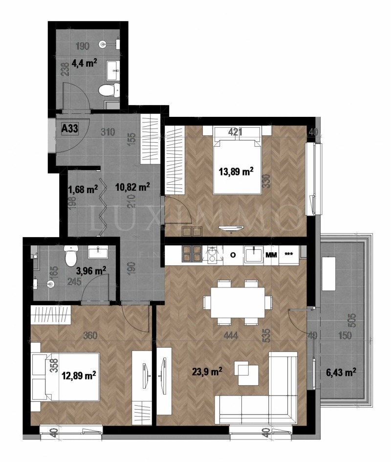 Продава 3-СТАЕН, гр. София, Кръстова вада, снимка 3 - Апартаменти - 53564464