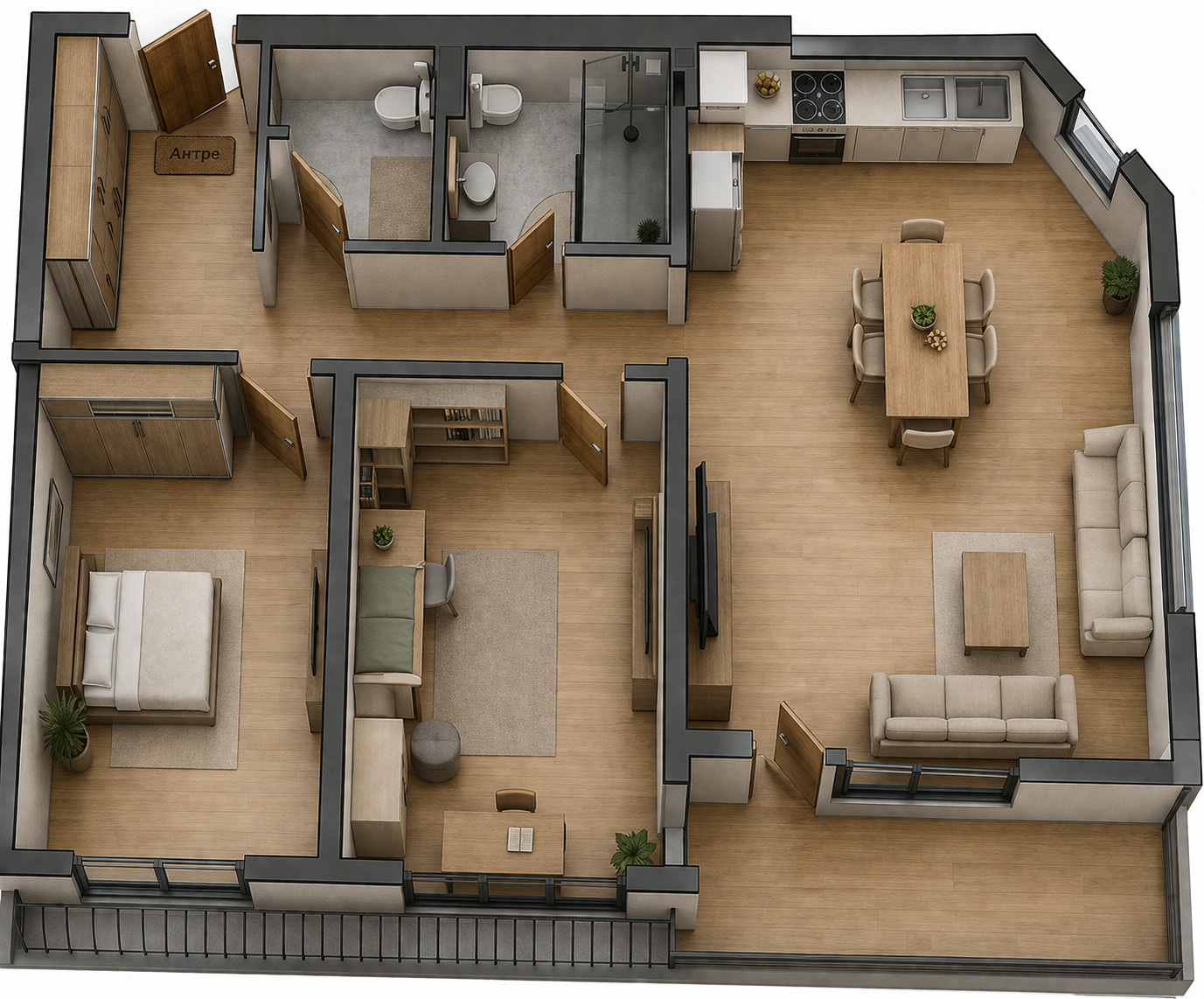 Продава 3-СТАЕН, гр. Пловдив, Кючук Париж