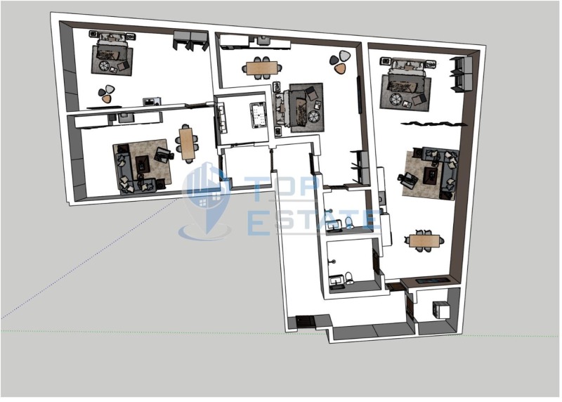 Продава  4-стаен град Велико Търново , Бузлуджа , 173 кв.м | 59141322 - изображение [3]