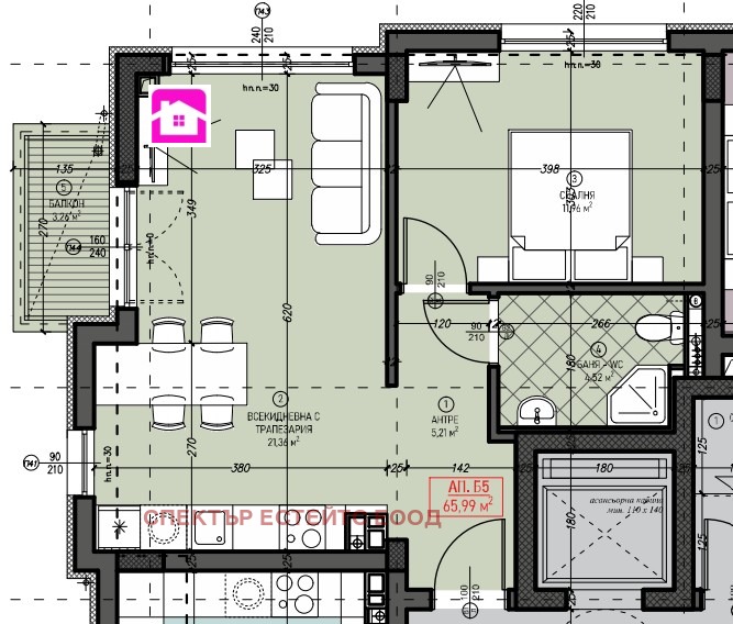 Продава 2-СТАЕН, гр. София, Левски В