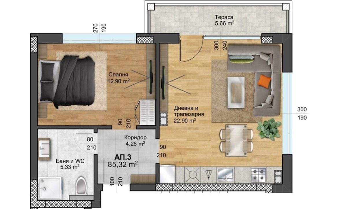 Продава 2-СТАЕН, гр. Пловдив, Христо Смирненски, снимка 8 - Апартаменти - 55404657