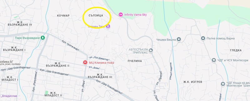 Продава  Парцел, град Варна, м-т Сълзица • 39 900 EUR • ID 49938422 — holmes.bg - [1] 