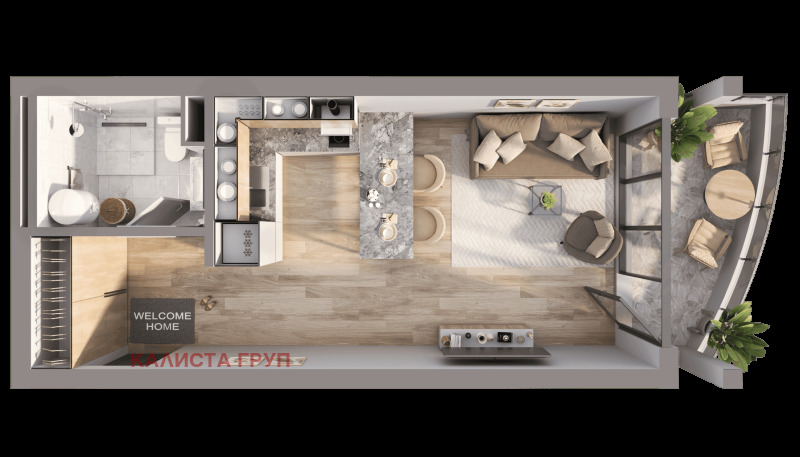 Продава  1-стаен област Бургас , к.к. Слънчев бряг , 48 кв.м | 86186815 - изображение [2]