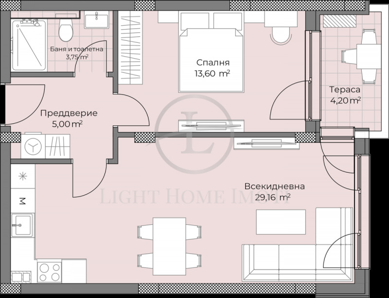 Myytävänä  1 makuuhuone Plovdiv , Ostromila , 74 neliömetriä | 90839661 - kuva [5]