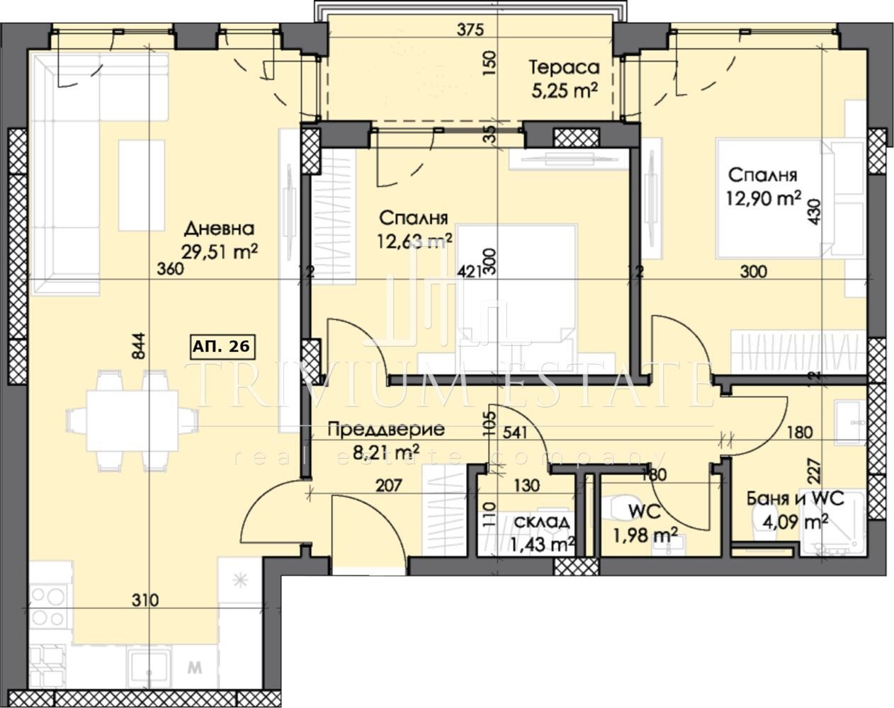 Продава 3-СТАЕН, гр. Пловдив, Тракия, снимка 2 - Апартаменти - 53093109