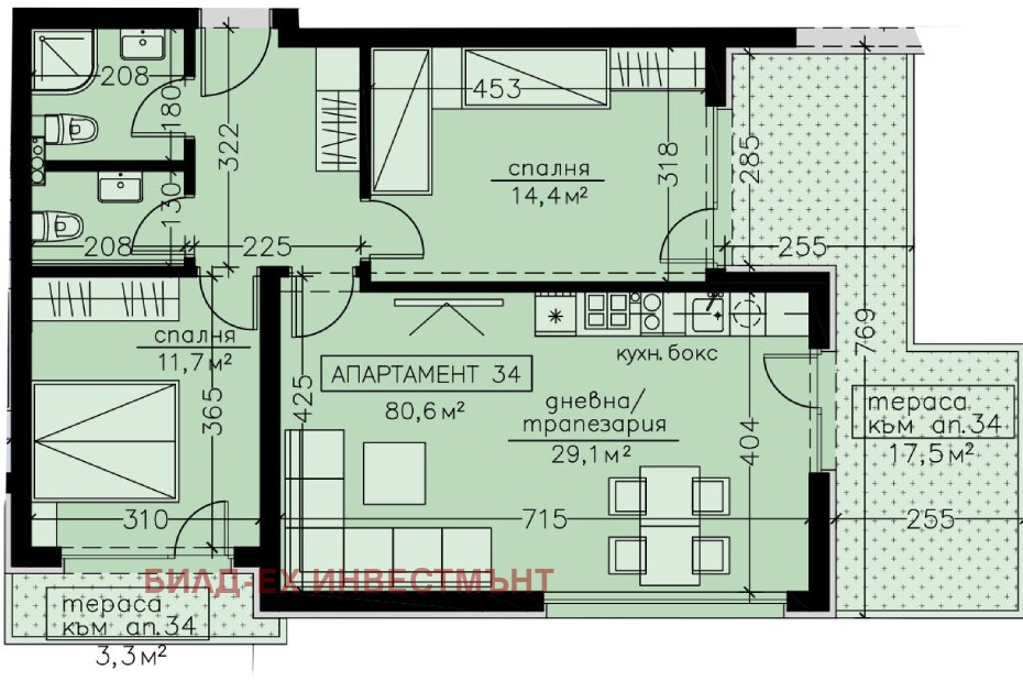 Продава 3-СТАЕН, гр. София, Манастирски ливади, снимка 6 - Апартаменти - 54501682
