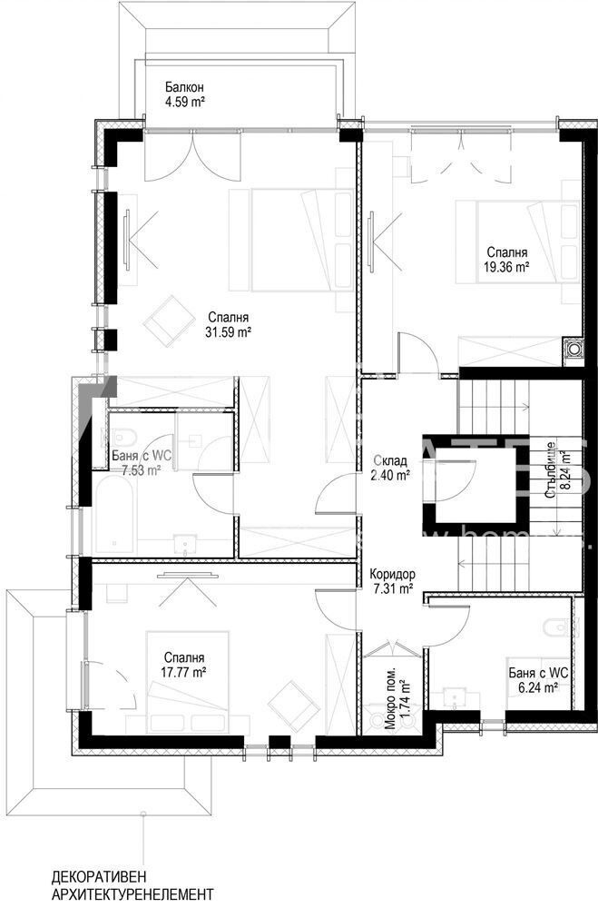 Продава КЪЩА, гр. София, м-т Камбаните, снимка 17 - Къщи - 55403541