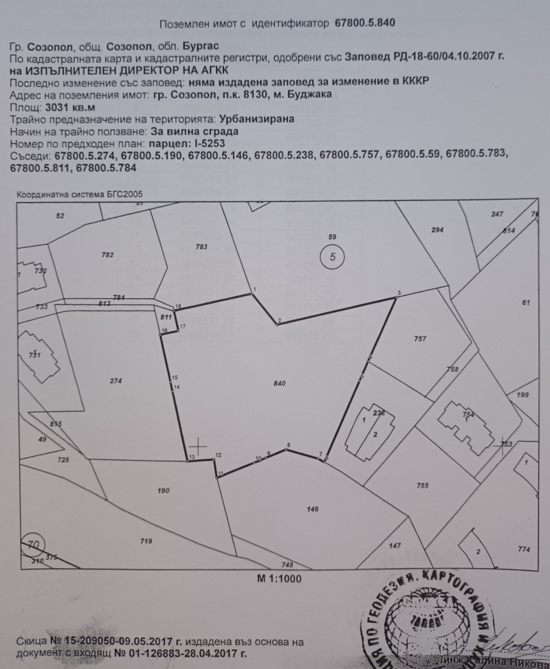Продава ПАРЦЕЛ, гр. Созопол, област Бургас, снимка 2 - Парцели - 53302637