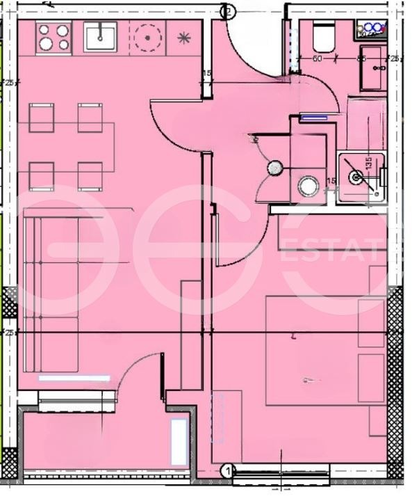 Zu verkaufen  1 Schlafzimmer Warna , Kajsiewa gradina , 58 qm | 37208901 - Bild [2]