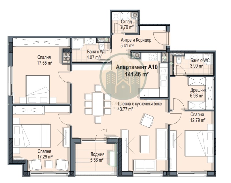 Продава 4-СТАЕН, гр. София, Кръстова вада, снимка 4 - Апартаменти - 52321743