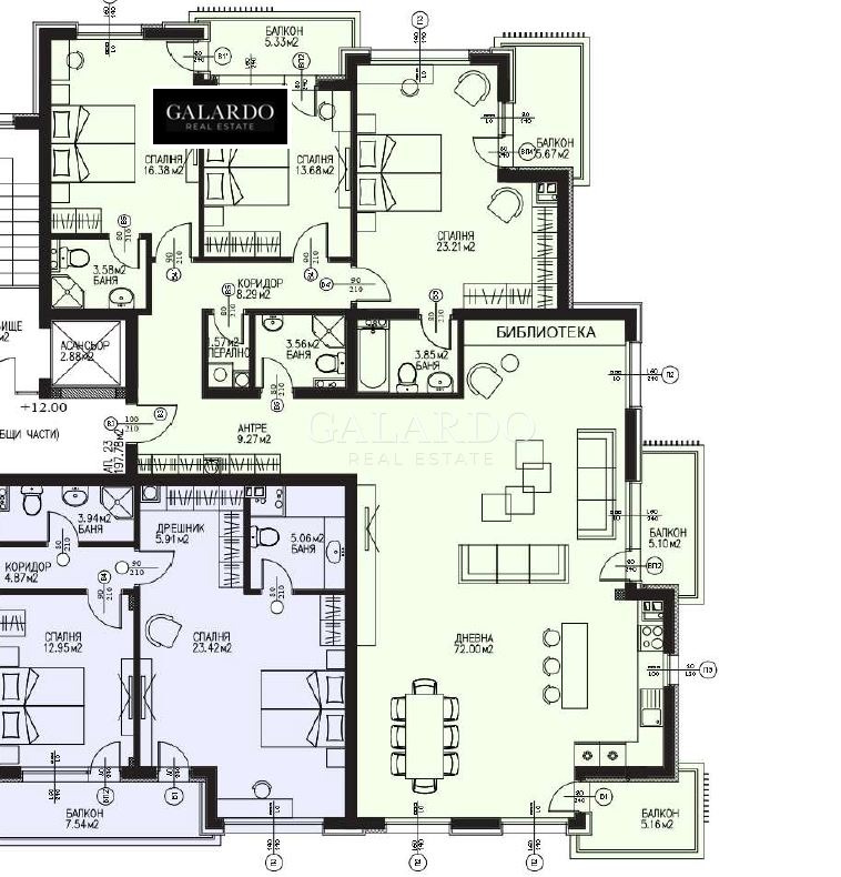 Продава 4-СТАЕН, гр. София, Драгалевци, снимка 9 - Апартаменти - 56237666