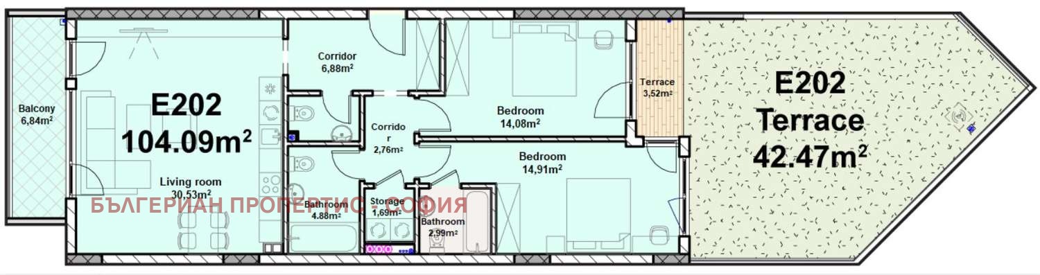 Продава 3-СТАЕН, гр. София, Полигона, снимка 11 - Апартаменти - 53710079