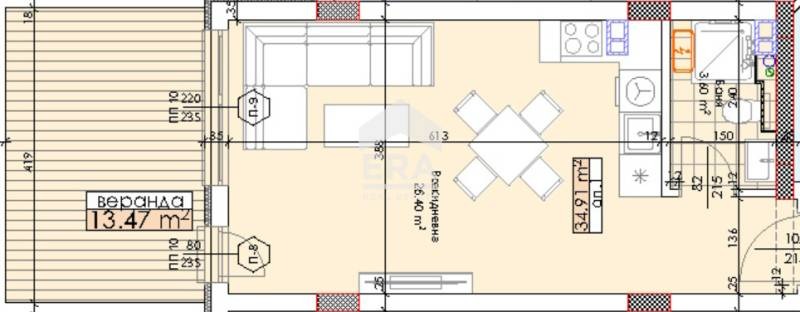 Продава 1-СТАЕН, гр. Пловдив, Тракия, снимка 1 - Aпартаменти - 47437499