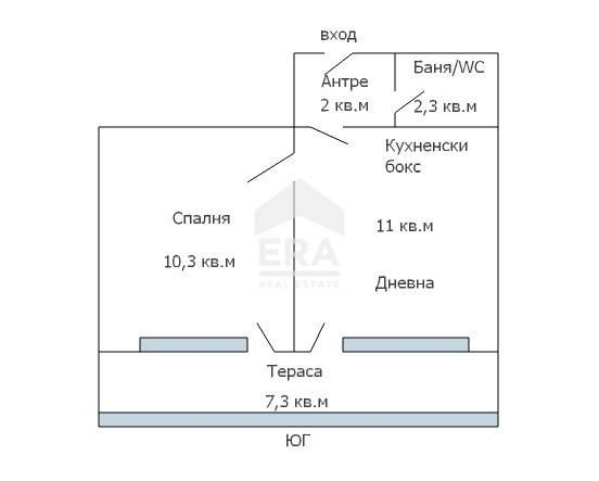 Продаја  1 спаваћа соба Варна , Бриз , 39 м2 | 59702456 - слика [12]