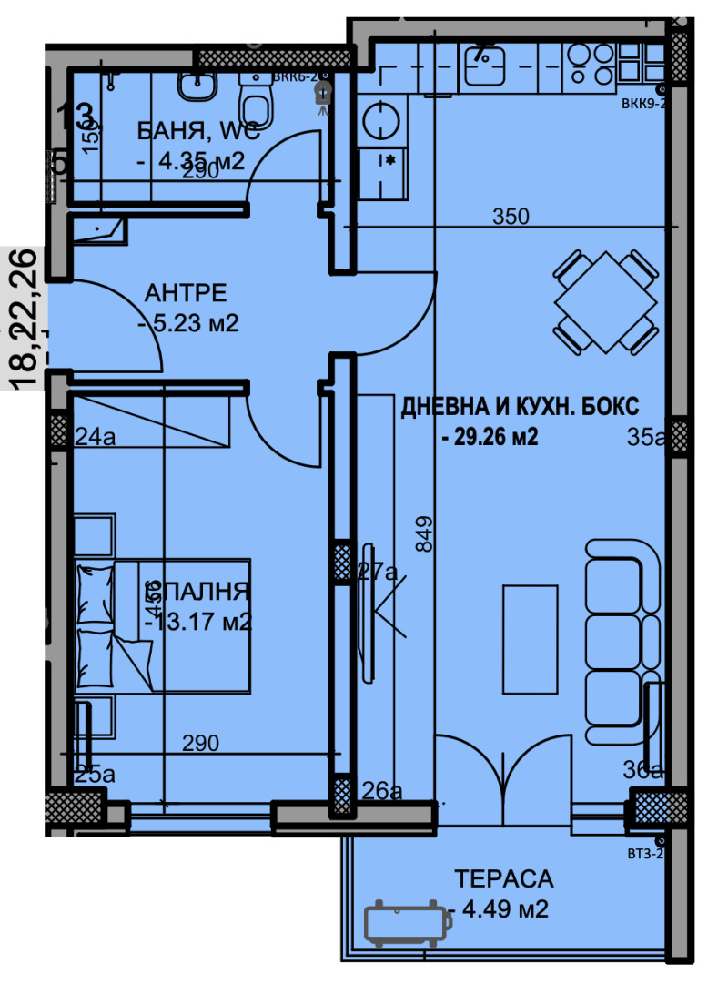 Продава 2-СТАЕН, гр. Пловдив, Кючук Париж, снимка 2 - Апартаменти - 52721805
