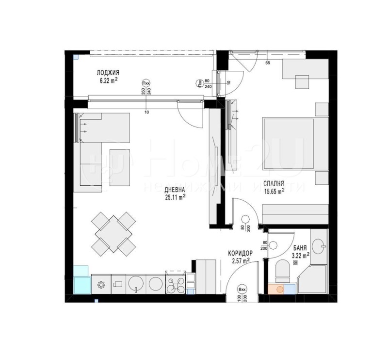 Продава 2-СТАЕН, гр. София, Славия, снимка 2 - Апартаменти - 53175181