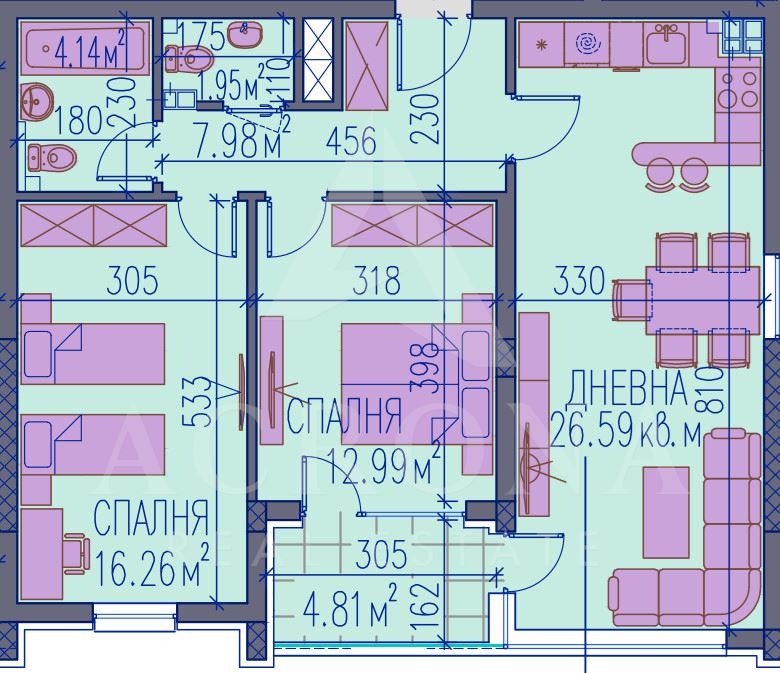 Продава 3-СТАЕН, гр. Пловдив, Каменица 2, снимка 9 - Апартаменти - 52378187