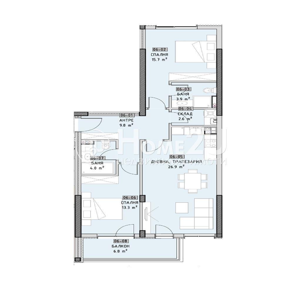 Продава 3-СТАЕН, гр. София, Малинова долина, снимка 3 - Апартаменти - 53706013