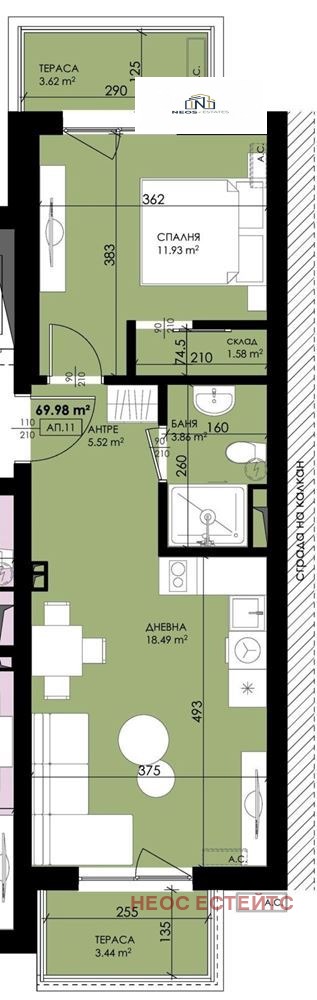 Продава 2-СТАЕН, гр. Созопол, област Бургас, снимка 3 - Апартаменти - 52838342