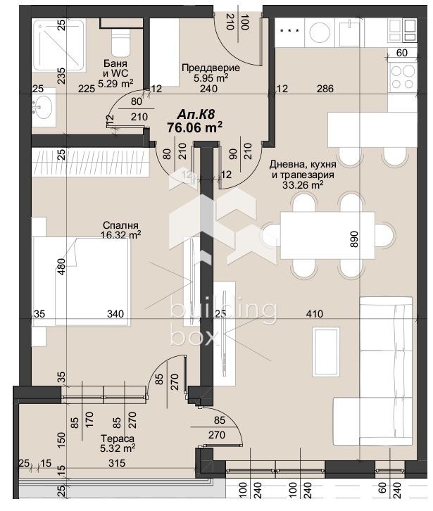 Продава 2-СТАЕН, гр. Пловдив, Тракия, снимка 2 - Апартаменти - 56655741