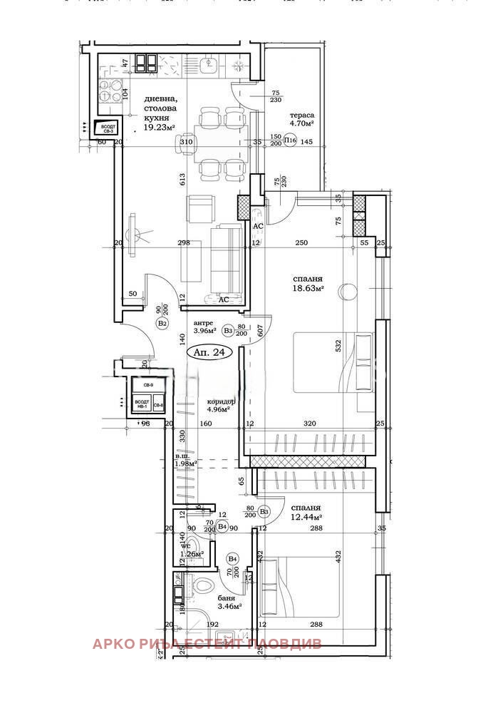 Продава 3-СТАЕН, гр. Пловдив, Център, снимка 2 - Апартаменти - 54215598