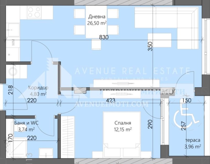 Myytävänä  1 makuuhuone Plovdiv , Karšijaka , 71 neliömetriä | 76749505 - kuva [2]